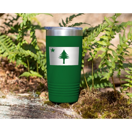 Maine 1901 Pine Tree Flag Tumbler