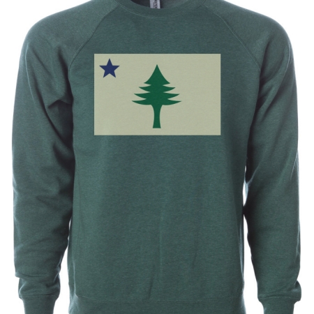 Maine 1901 Pine Tree Flag Crewneck Sweatshirt