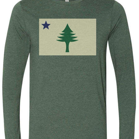 Maine 1901 Pine Tree Flag Long Sleeve Shirt