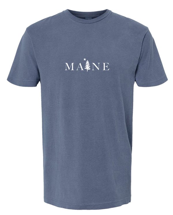 Maine Pine Embroidered Tee - Image 2