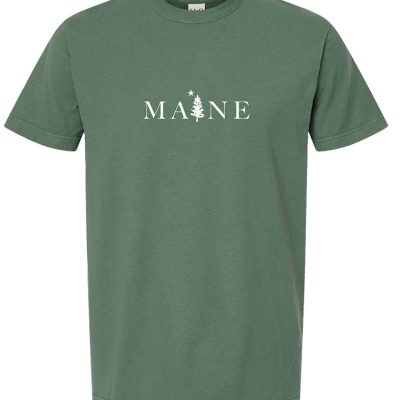 Maine Pine Embroidered Tee